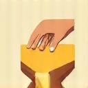 Artisanal icon representing handcrafted cheese